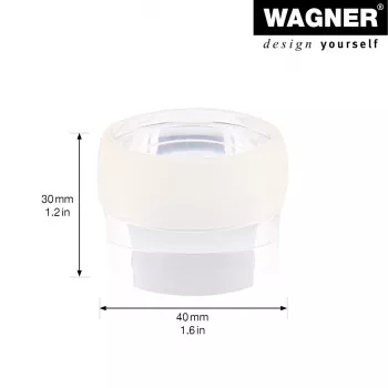 Wagner Design Yourself EH 5222 Transparenter selbstklebender Türstopper, 40 mm Durchmesser, 22 mm Höhe 15522211