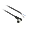 TMSS GERMANY Telemechanique Sensors M12 Buchse vorkonfektioniertes Verbinderkabel, 4-polig, 5m PUR, Schwarz, Gerade, IP67/IP65/IP69K, 4A, 250V AC/DC, OsiSense XZ Serie - XZCP0666L5