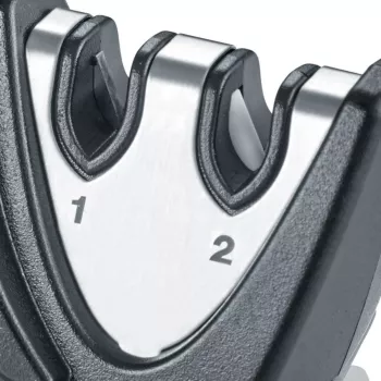 GRAEF Piccolo Manueller Messerschärfer 12-teiliges Set mit Display, 20° Winkel, Schwarz