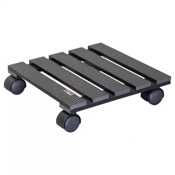 WAGNER Multi Roller WPC Anthrazit 60 Doppelrollen 60kg Quadratisch (20050001)