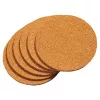 KESPER Untersetzer-Set aus Naturkork, 6-teilig, quadratisch, hitzebeständig, 100x100x5 mm, umweltfreundlich