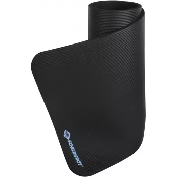 SCHILDKROT Fitnessmatte 15 mm Schwarz Rutschfest NBR 183x61 cm mit Tragegurt 960160
