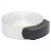 Wagner Design Yourself EH 5111 Bodenmontierter Türstopper, Zinkdruckguss mit Gummi-Ring, Satin-Nickel, 50 mm Durchmesser (15511111)