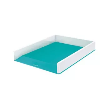 LEITZ WOW Duo Colour Briefablage A4 Eisblau/Weiß 5361-10-51
