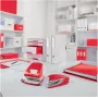 LEITZ WOW Gummizug-Dokumentenmappe A4, PP-kaschierter Karton, Rot, Eckgummizüge, 3 Innenklappen, Fassungsvermögen 150 Blatt 3982-00-26