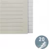 LEITZ Papierregister Blanko 20 Registerreiter A4 Weiß mit Universal-Lochung 12203085