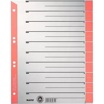 LEITZ A4 Karton-Trennblätter, rot, 25 Blatt (16523025)
