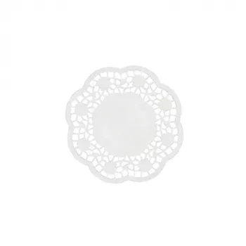 PAPSTAR 1000 Tropfmatten Ø 10 cm Weiße Untersetzer aus Papier (12291)