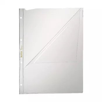 Leitz 4744-0000 PVC transparente A4 Dokumentenhülle, 2-fach Lochung, 50er Pack