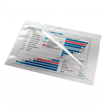 Leitz 4744-0000 PVC transparente A4 Dokumentenhülle, 2-fach Lochung, 50er Pack