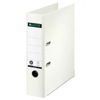LEITZ 180° Aktenordner A4 80 mm Weiß Ganzpapier-Bezug 1007-00-01