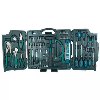 Brüder Mannesmann 89-teiliges Steckschlüssel- und Bit-Set mit 1/4 Zoll Antrieb, Ratsche, Verlängerungen und Koffer 29085