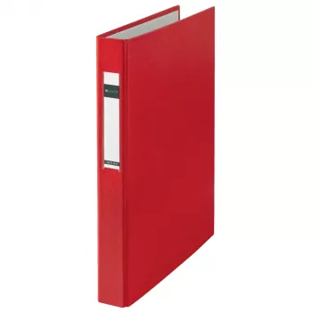 LEITZ Standard Ringbuch A4 Überformat Rot, 4 D-Ring, 41 mm Rücken, 25 mm Ringdurchmesser 4212-00-25