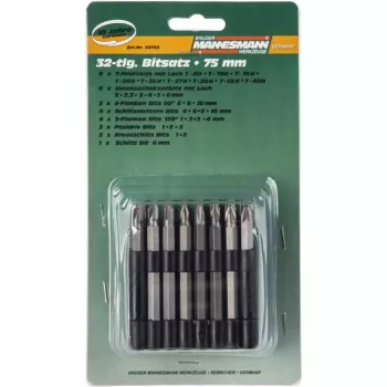 Brüder Mannesmann 32-teiliges professionelles Bit-Set (29732)