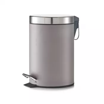Zeller 18222 Treteimer aus Stahl 3L, Grau