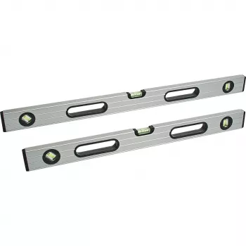 BRÜDER MANNESMANN Wasserwaage 600 mm, 3 Libellen, Aluminium 80860