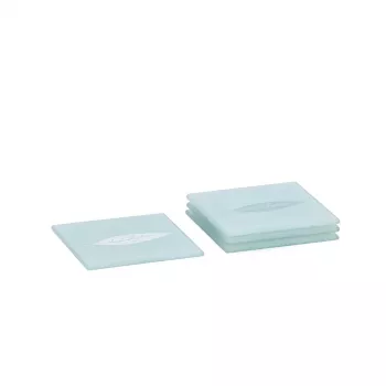 Zeller 26232 Glasuntersetzer-Set, 4-tlg., Glas, transparent