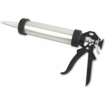 Brüder Mannesmann 482-100 Manuelle Kartuschenpresse für 310 ml Kartuschen, Skelettrahmen, Rot/Schwarz