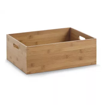 Zeller Aufbewahrungsbox Natur 40 x 30 x 14 cm Bambus 13341