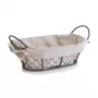 Zeller Countrystyle Weidenkorb Brotkorb mit cremefarbenem Futter 18090