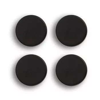 Zeller 4 runde schwarze Magnete Ø 23 mm x 9 mm (11236)