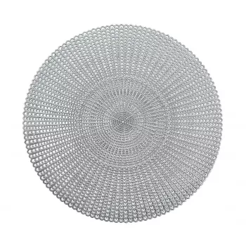 Zeller 6-teiliges silbernes Platzset mit Aussparungen (27002)