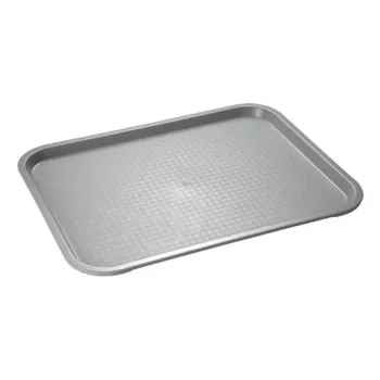 APS Fast-Food-Tablett 410 x 305 mm, graues Polypropylen, Höhe 20 mm, 1 Stück (538)