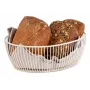 APS SVART Ovale Brot- und Obstschale, Weiß, 240 x 190 x 80 mm, Metall, Nicht spülmaschinenfest 30428