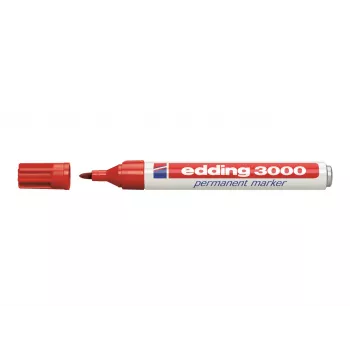 Edding 3000 Permanentmarker-Set 4-3000-4-1999, Schwarz/Rot/Blau/Grün, wasserfest 79628