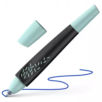 Schneider Breeze Tintenroller Schwarz-Minze 0,6 mm blaue Tinte (188815)