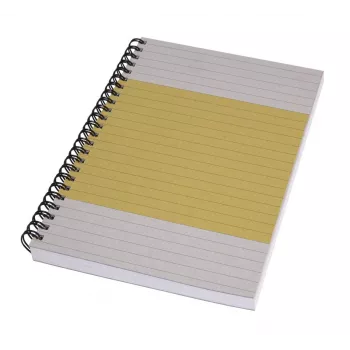 SIGEL Quicknote Leuchtend Gelbes Notizbuch A5 Liniert, Gelb/Grau Softcover, 160 Seiten, SN500