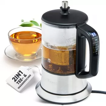 ProfiCook 501165 Teebereiter 0,5 L 1100 W Schwarz – Edelstahl