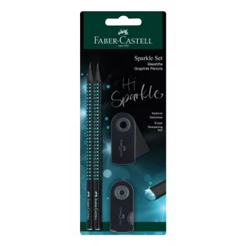 Faber-Castell Midnight Ocean Pencil Set B, Schwarz/Blau 118295