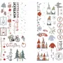 Rayher Dekoartikel Transferfolie Nordic Winter Mehrfarbig 2 Blatt (31663000)