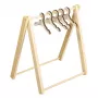 Rayher Mini-Wäscheständer für Wichtelfiguren, Naturholz, 10 x 10 x 15 cm 46814505