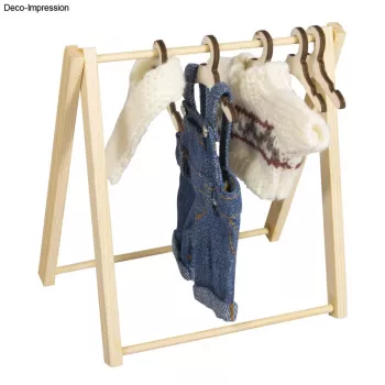 Rayher Gnome Mini Wäscheständer, Natural, 1 Set 46814505