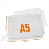 DURABLE Wasserdichte A5 Plakataschen mit Kabelbindern, 5er-Pack (505919)