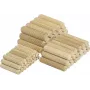 Wolfcraft Holzdübel 8 mm x 40 mm, 150 Stück, Buche, geriffelt, DIN 68150 2907000