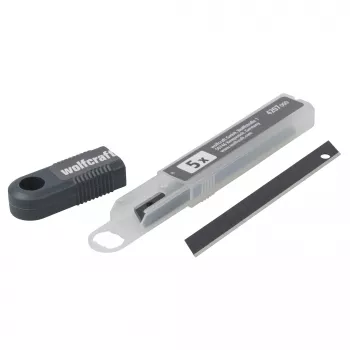Wolfcraft Profi-Sharp Abbrechklingen 9 mm Schwarz 5er-Pack 4207000