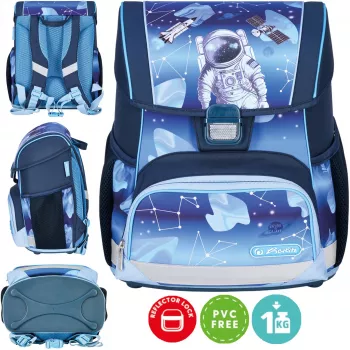 Herlitz Loop Schulrucksack 6-9 Jahre, Cosmonaut Cosmo Explorer