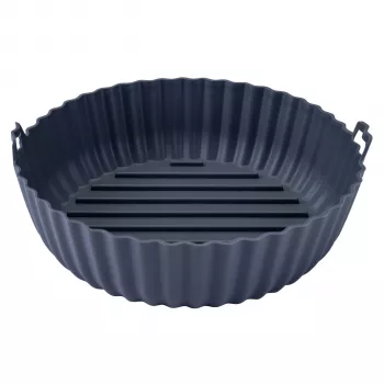 Fackelmann Silikon-Heißluftfritteusen-Einlage 22,5 cm Grau 45103