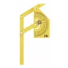 KWB 065800 Kunststoff-Winkelmesser mit Feststellschraube, 0-180°, 200 mm Schenkellänge