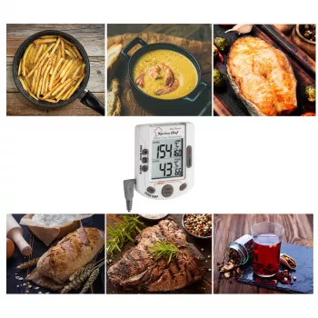 TFA Dostmann Küchen-Chef Digitales Braten- und Backofenthermometer 14.1503