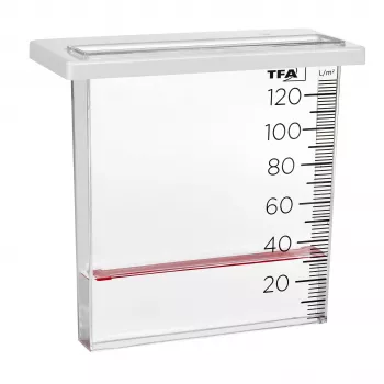TFA Dostmann 47.1014 Regenmesser 120 mm Transparent/Weiß
