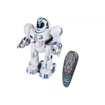 Revell Control T-Giant RC Roboter - 2,4 GHz, Schaumstoffscheiben-Schütze, LED-Effekte, Weiß/Grau/Orange 24700