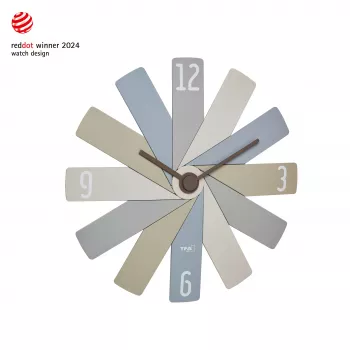 TFA Dostmann 60.3020.30 Quarz-Wanduhr 400 mm bunt schleichendes Uhrwerk leise