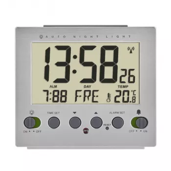 TFA Dostmann 60.2561.55 Funkwecker Silber