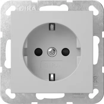 Gira SCHUKO Steckdose mit LED-Orientierungslicht, Reinweiß 4755015