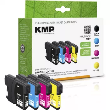 KMP MULTIPACK B78V Kompatible Tintenpatronen Multipack - Schwarz, Cyan, Magenta, Gelb - für Brother DCP-6690CW, MFC-5890CN, MFC-5895CW, MFC-6490CW, MFC-6890CDW