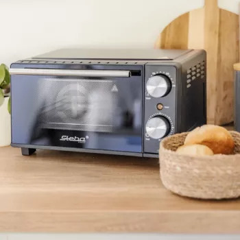 Steba KB M 9 Mini-Backofen 9 L 800 W Schwarz/Silber 04.69.00